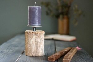 Treibholz Kerzenhalter Kugelbake