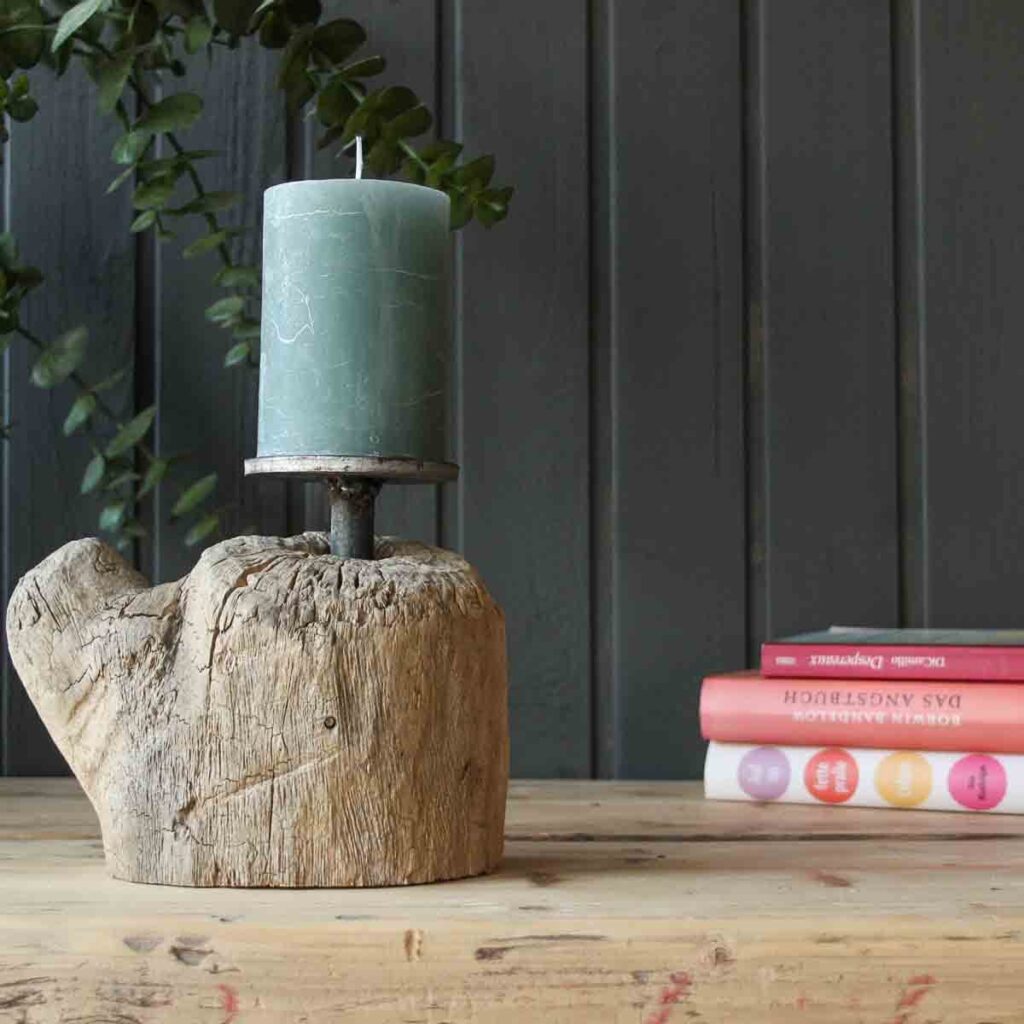 Treibholz Kerzenständer Meeresrauschen-2