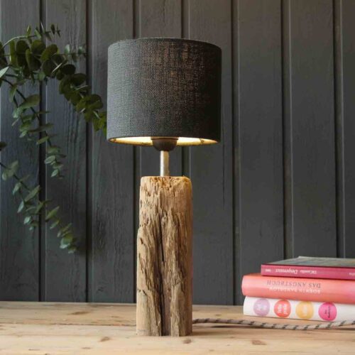 Treibholz Tischlampe Flut-2