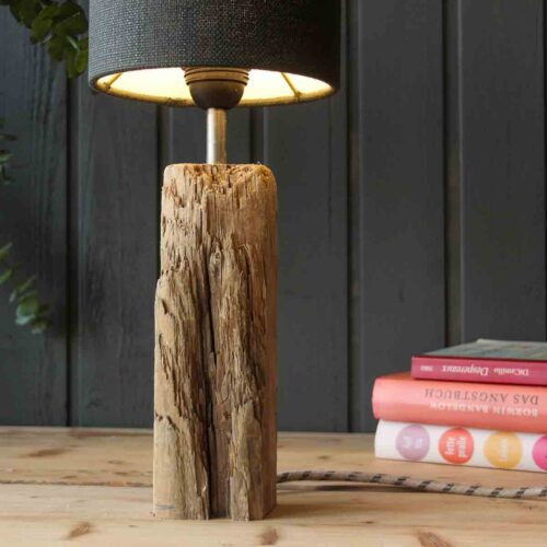 Treibholz Tischlampe Flut-3