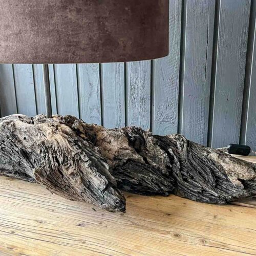 Treibholz Tischlampe Seebär