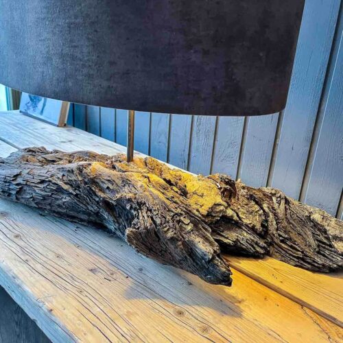 Treibholz Tischlampe Seebär
