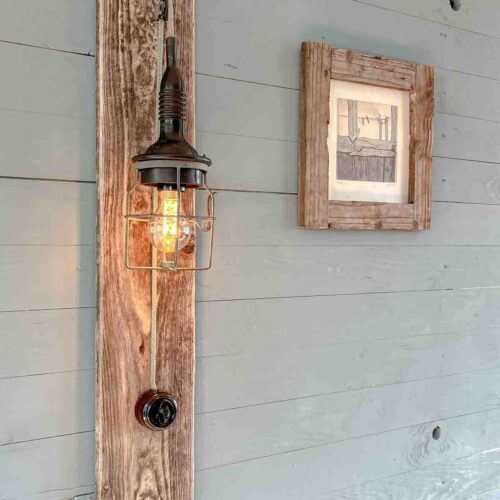 Treibholz Wandlampe Dünenlicht