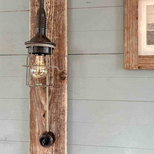 Treibholz Wandlampe Dünenlicht