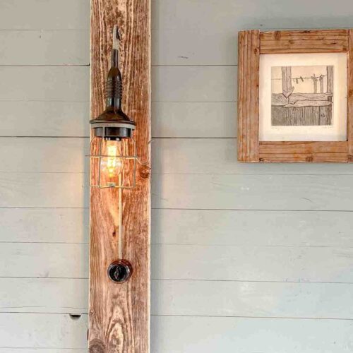Treibholz Wandlampe Dünenlicht