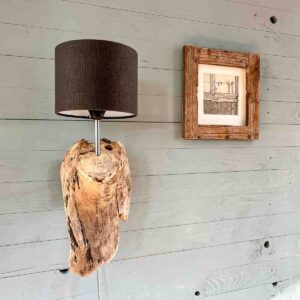 Treibholz Wandlampe Wattleuchte