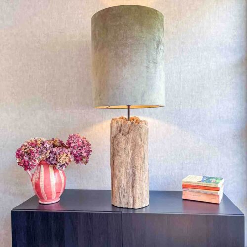 Treibholz Lampe Anker