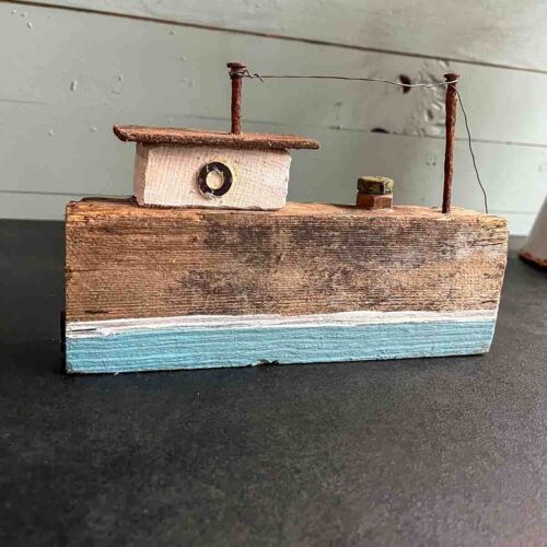 Treibholz Schiff Elbschlepper
