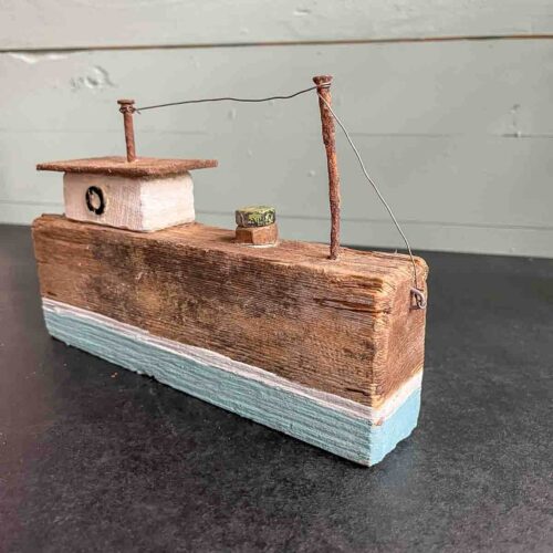Treibholz Schiff Elbschlepper