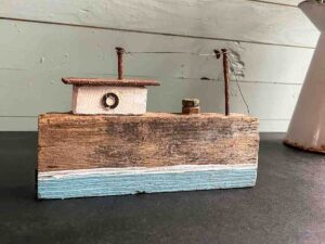 Treibholz Schiff Elbschlepper