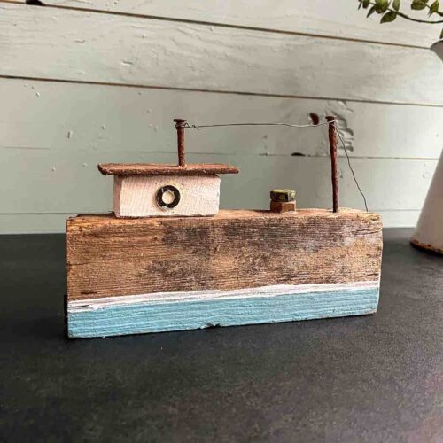 Treibholz Schiff Elbschlepper