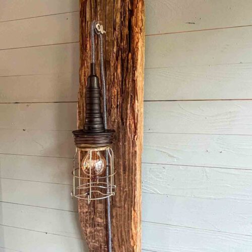 Treibholz Wandlampe Dünenlicht
