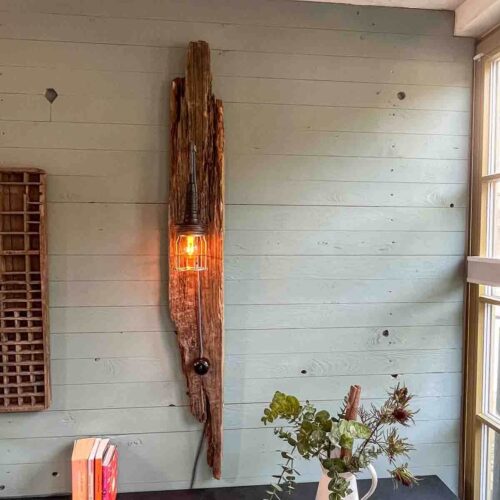 Treibholz Wandlampe Dünenlicht