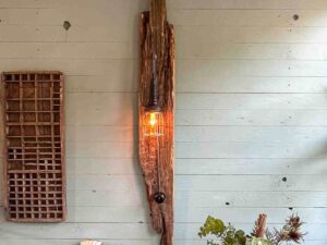 Treibholz Wandlampe Dünenlicht