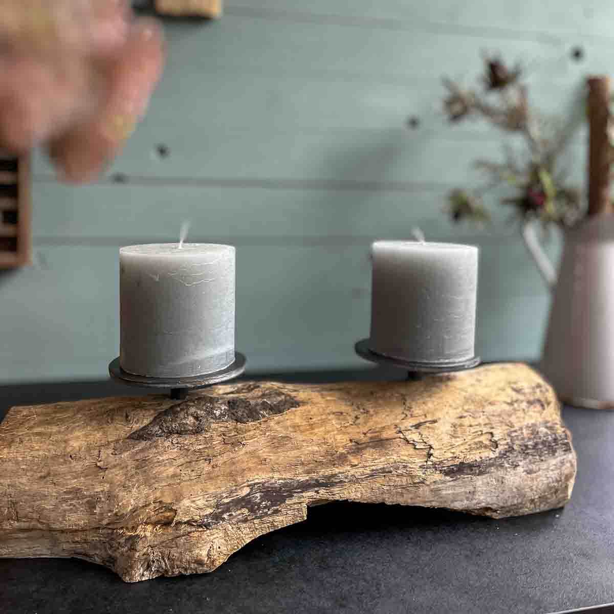 Treibholz Kerzenständer Leuchtfeuer