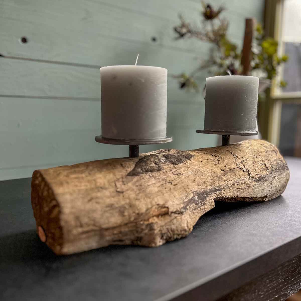 Treibholz Kerzenständer Leuchtfeuer