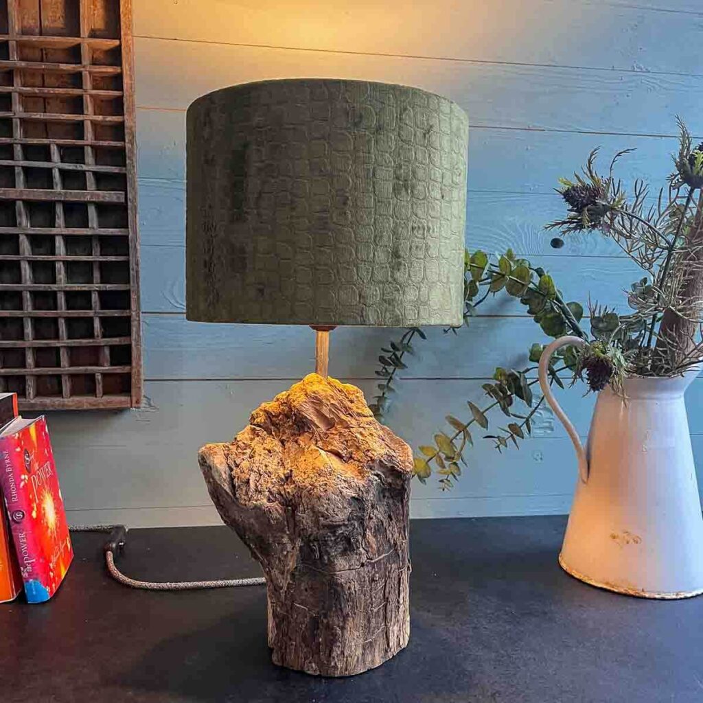 Treibholz Tischlampe Dünensand