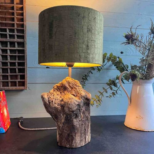 Treibholz Tischlampe Dünensand