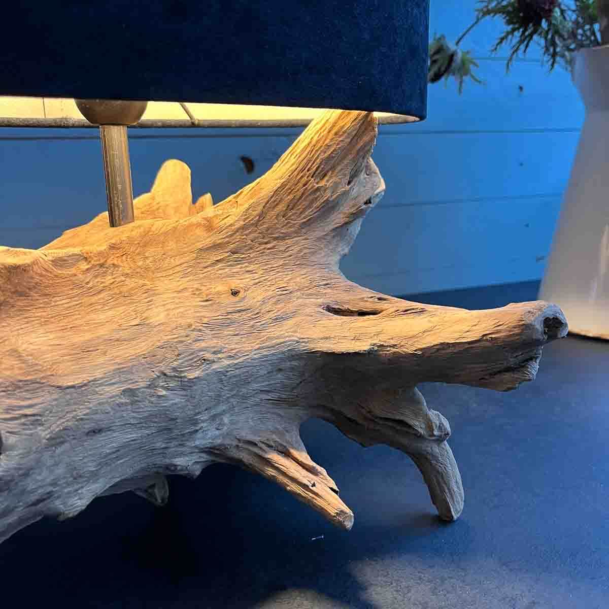 Treibholz Lampe Hafenkapitän