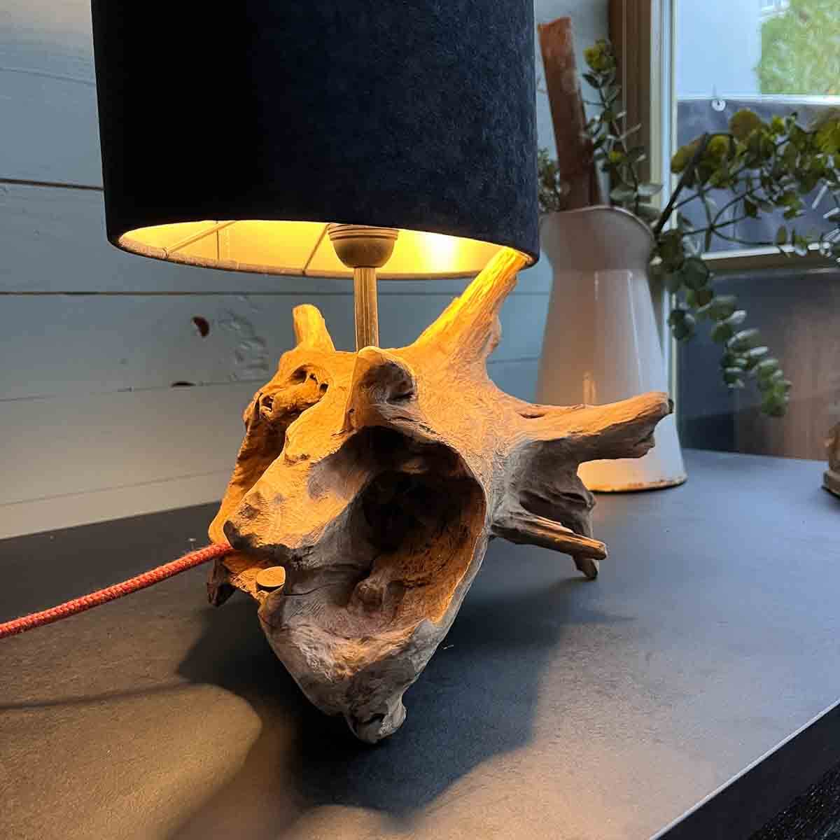 Treibholz Lampe Hafenkapitän