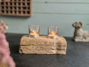 Treibholz Teelichthalter Seebrise