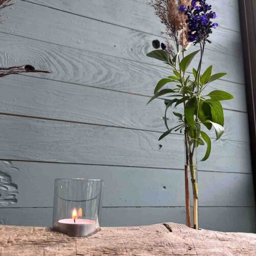 Treibholz Vase Lotsenlicht
