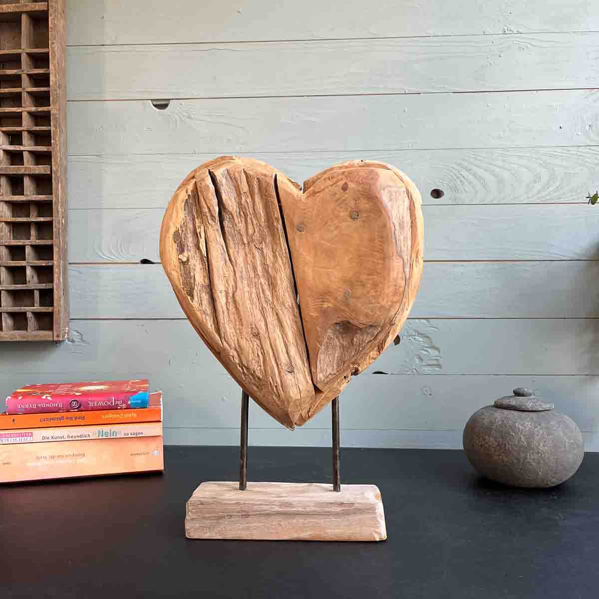 Treibholz Herz Seefahrerherz