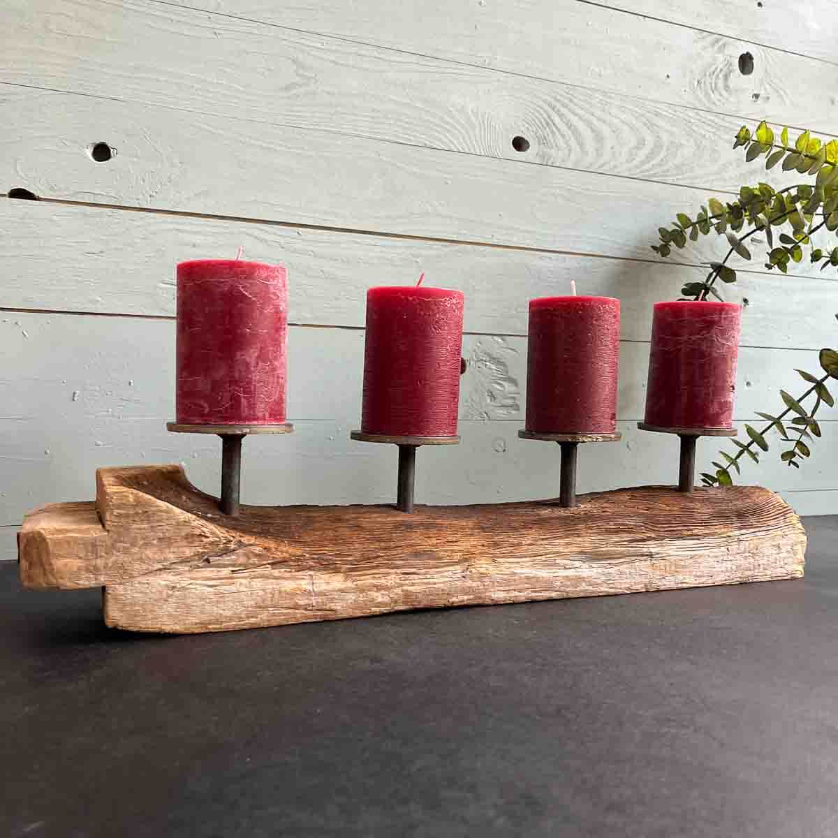 Treibholz Kerzenständer Adventswelle