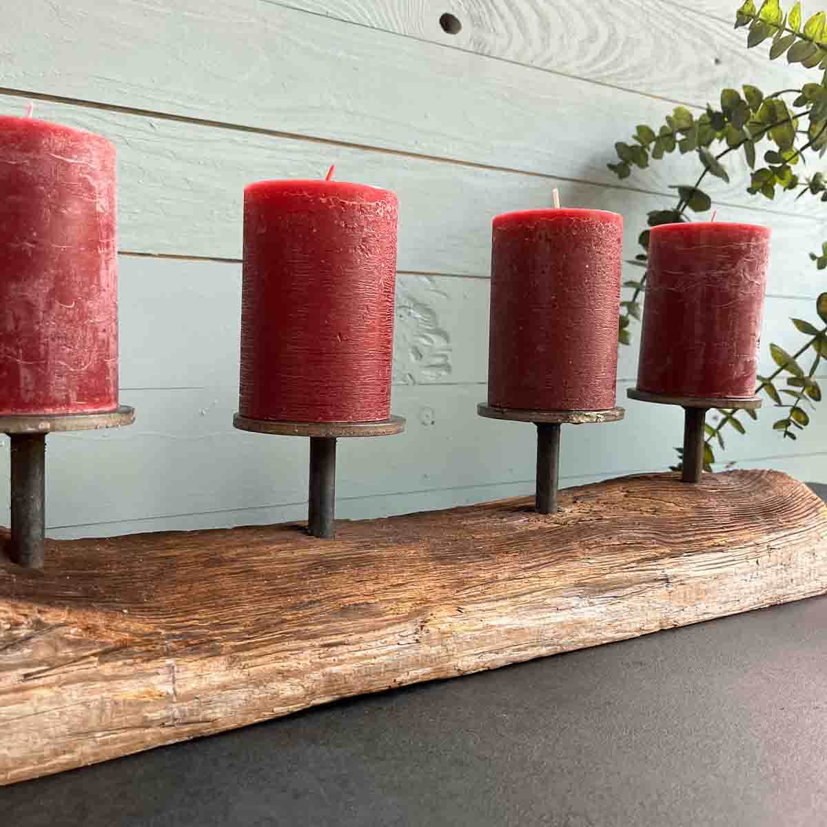 Treibholz Kerzenständer Adventswelle