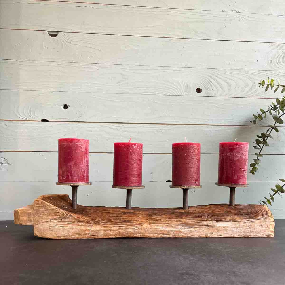 Treibholz Kerzenständer Adventswelle