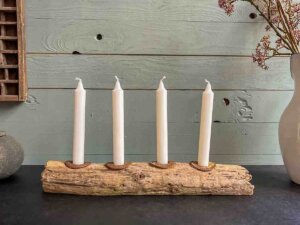 Treibholz Kerzenständer Adventswelle