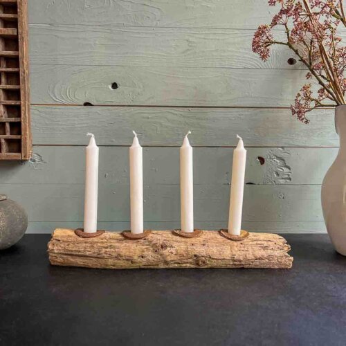 Treibholz Kerzenständer Adventswelle