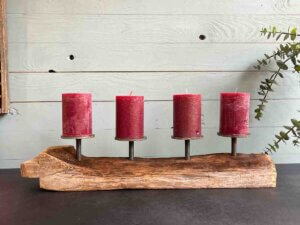 Treibholz Kerzenständer Adventswelle