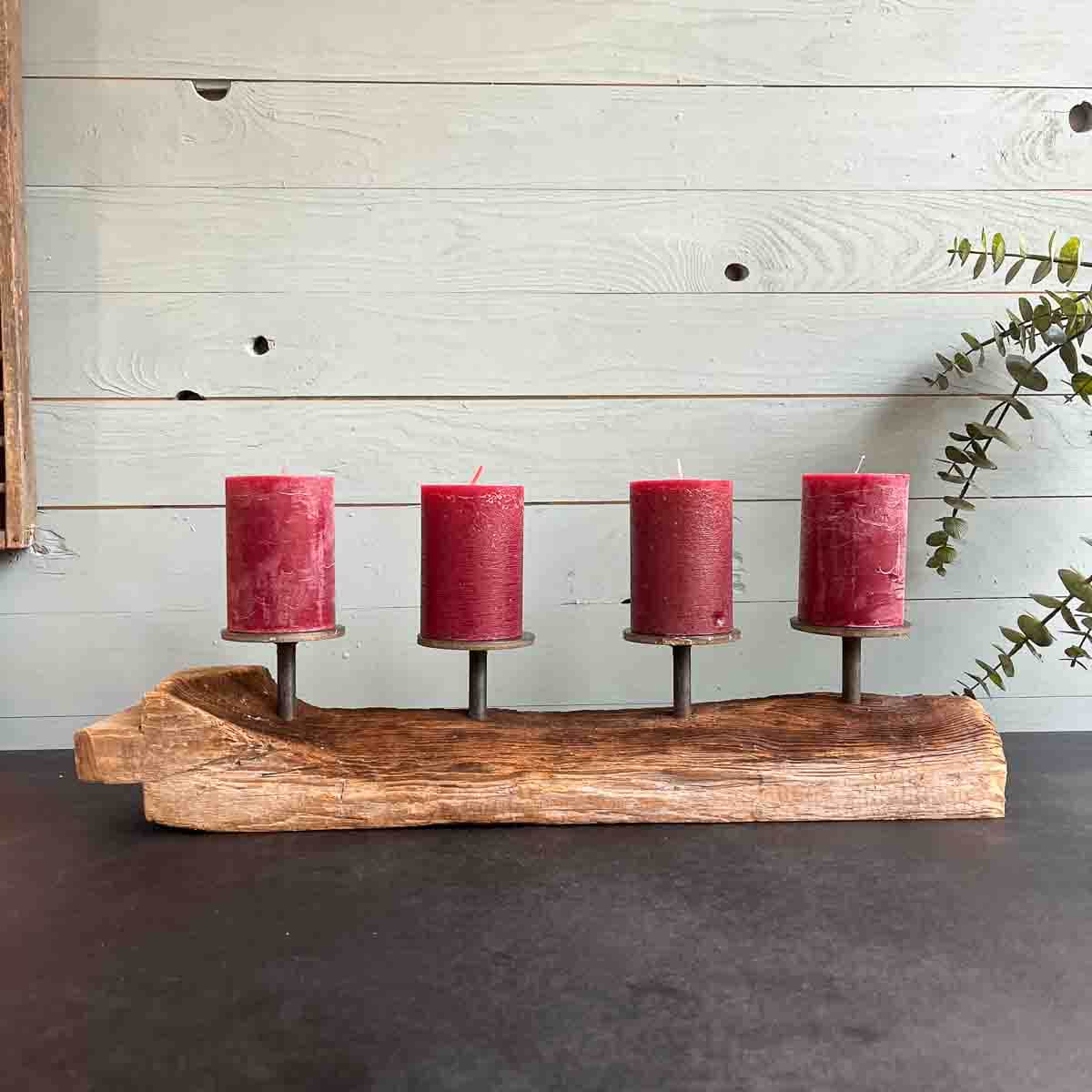 Treibholz Kerzenständer Adventswelle