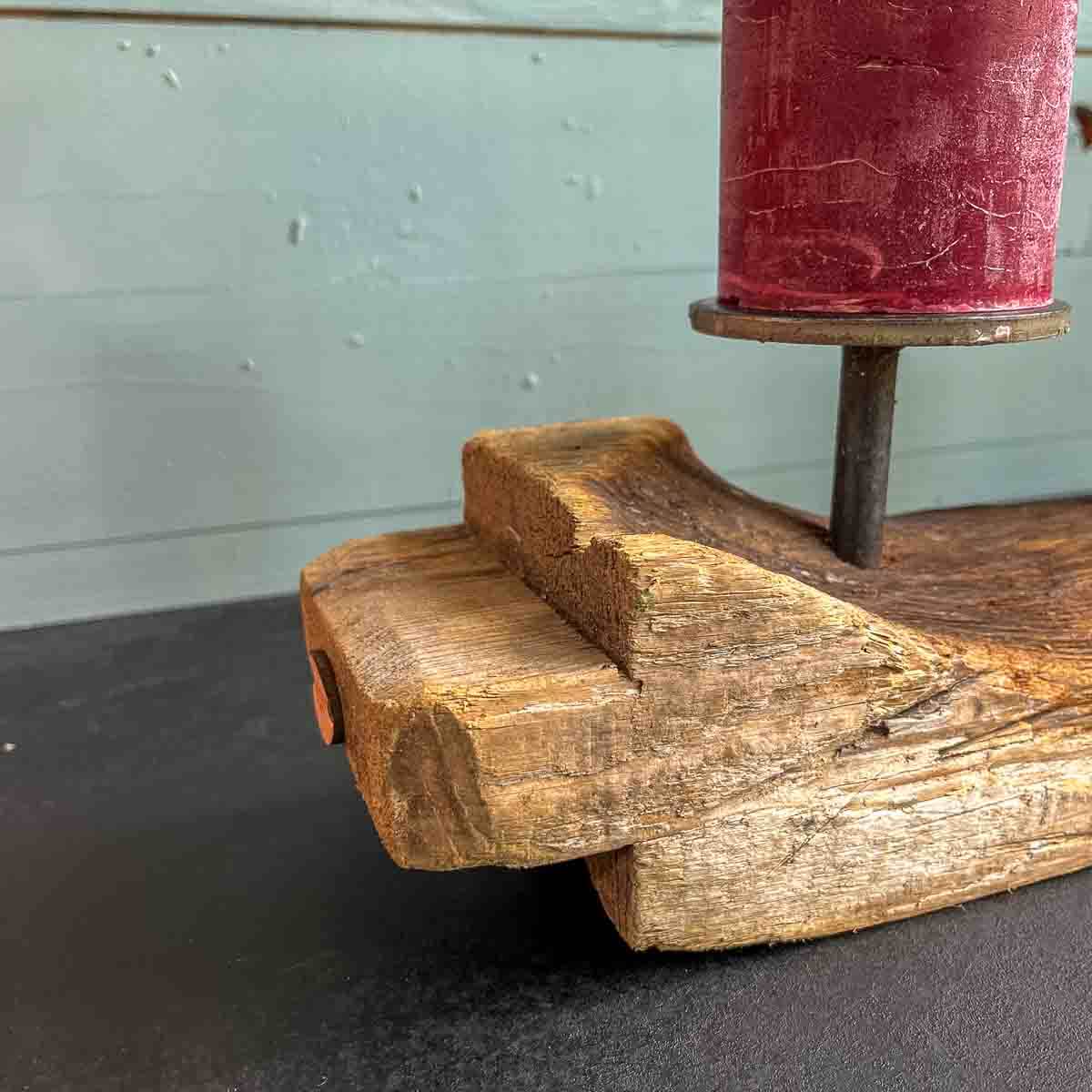 Treibholz Kerzenständer Adventswelle