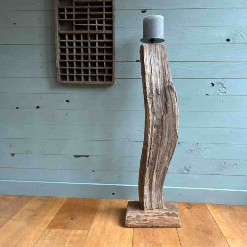 Treibholz Kerzenständer Hafeneinfahrt