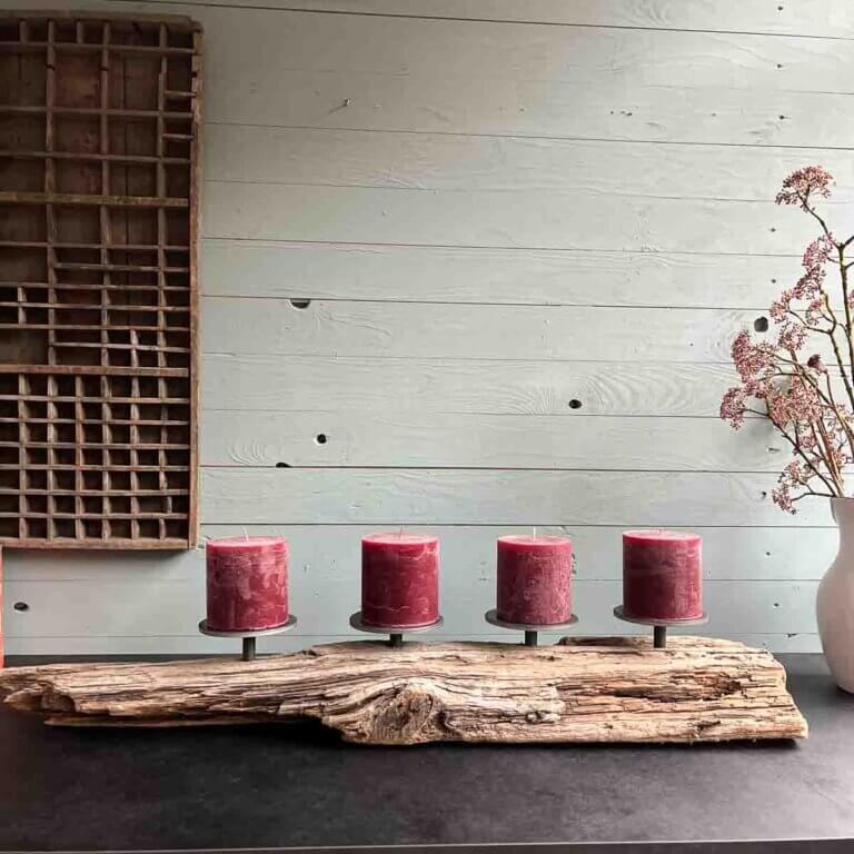 Treibholz Kerzenständer Kajütenlicht