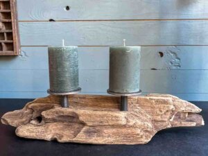 Treibholz Kerzenständer Meeresspiegel