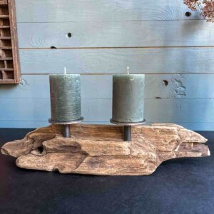 Treibholz Kerzenständer Meeresspiegel