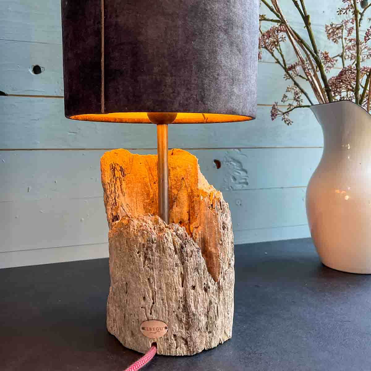 Treibholz Lampe Ebbe