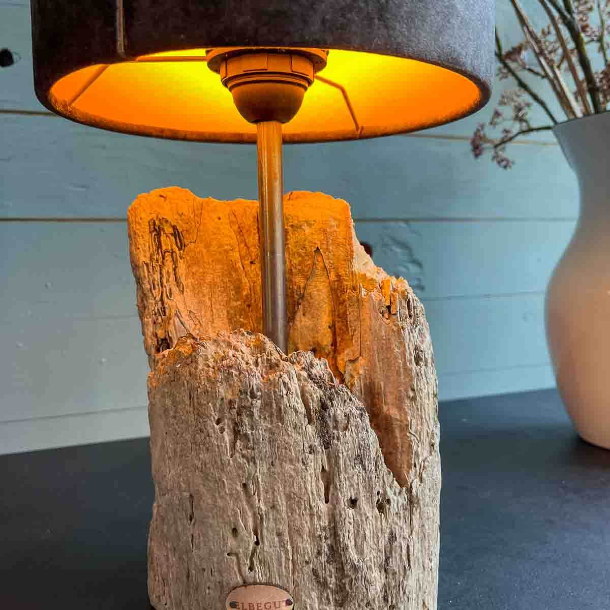 Treibholz Lampe Ebbe