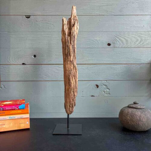 Treibholz Skulptur Hafenschein