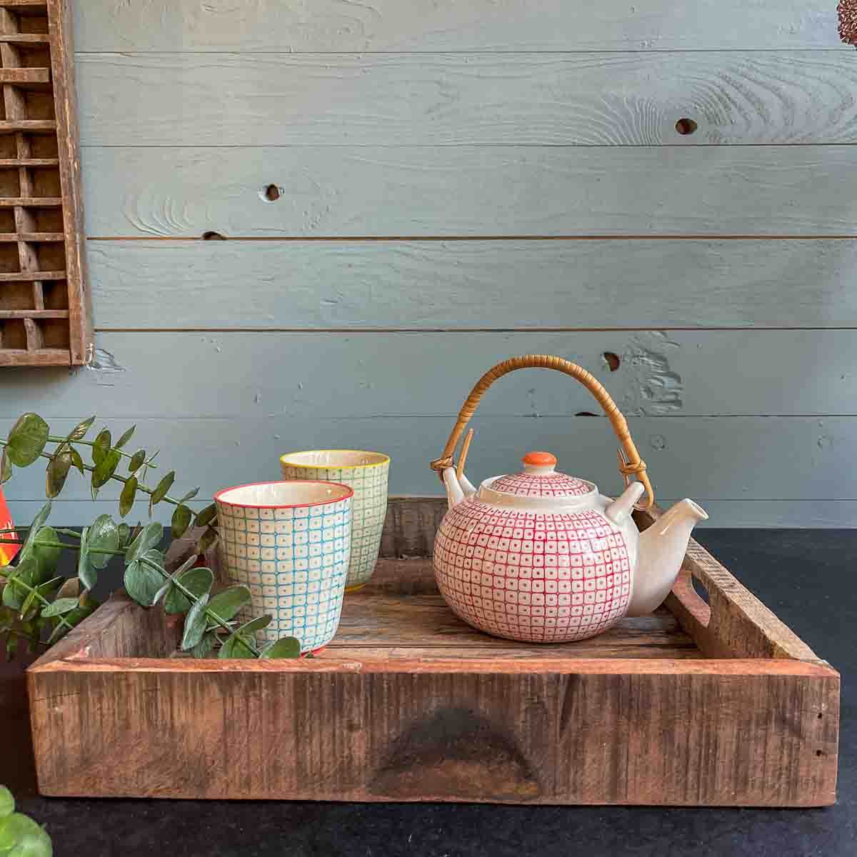 Treibholz Tablett Hafenkuss