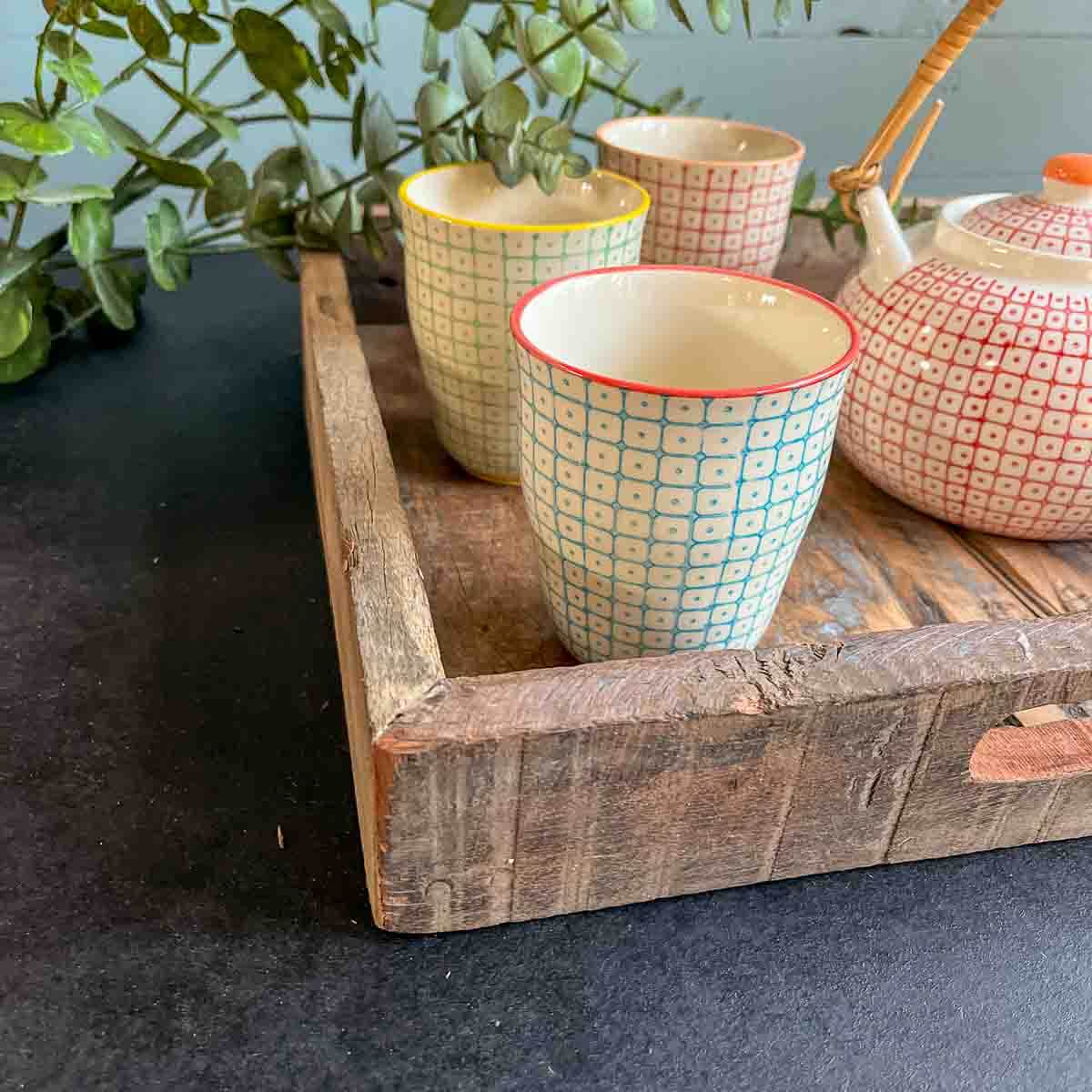 Treibholz Tablett Hafenkuss