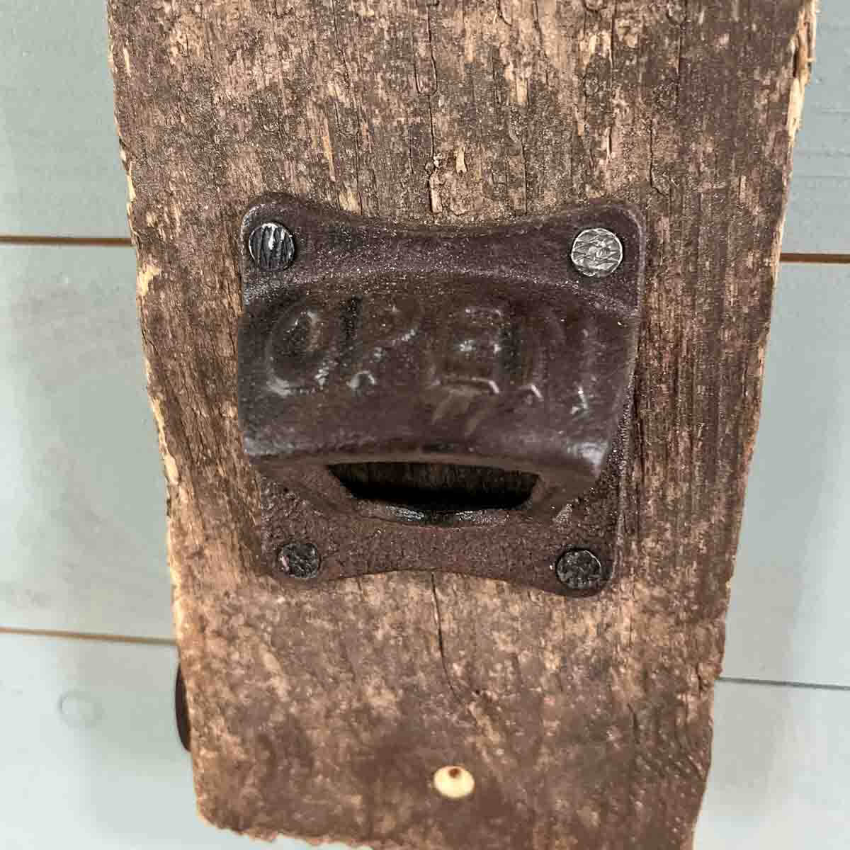 Treibholz Wand Flaschenöffner Strandkrabbe