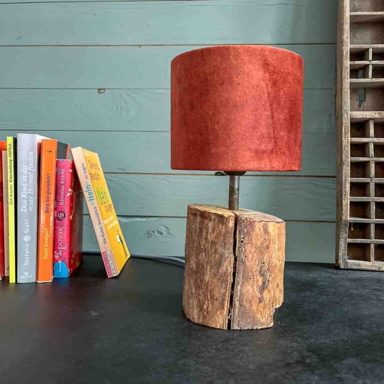 Treibholz Tischlampe Flut