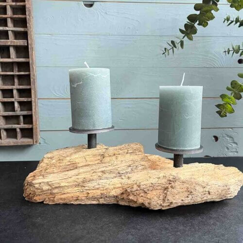 Treibholz Kerzenhalter Meeresspiegel