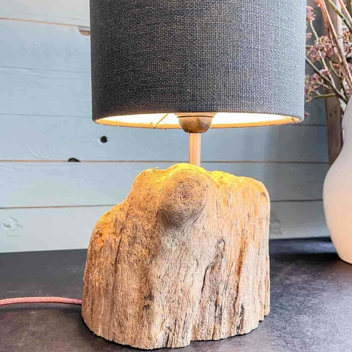 Treibholz Lampe Seebär