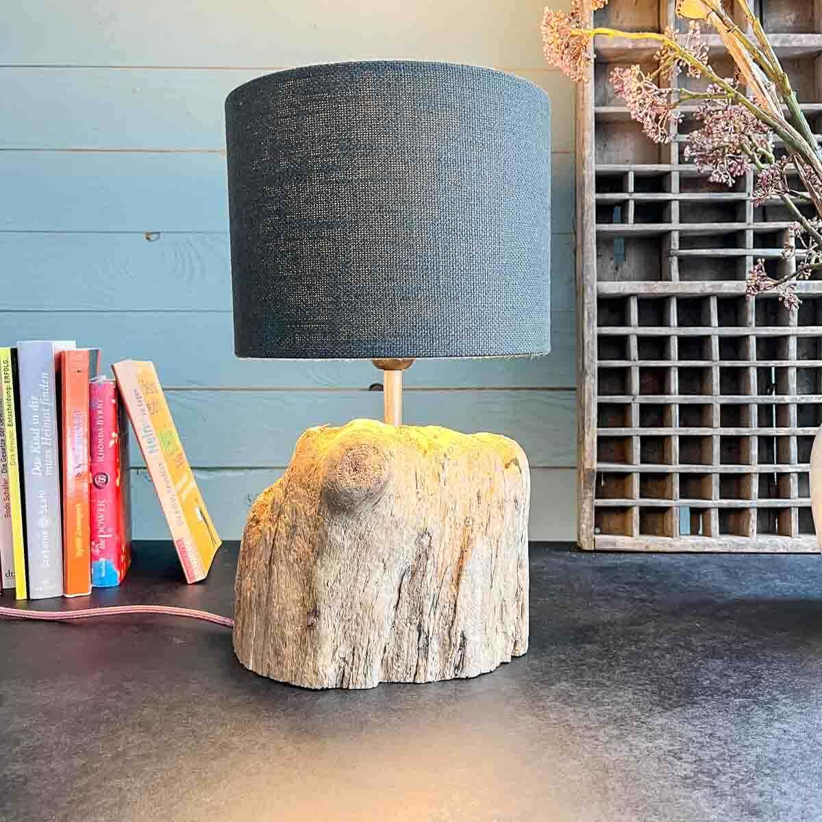 Treibholz Lampe Seebär