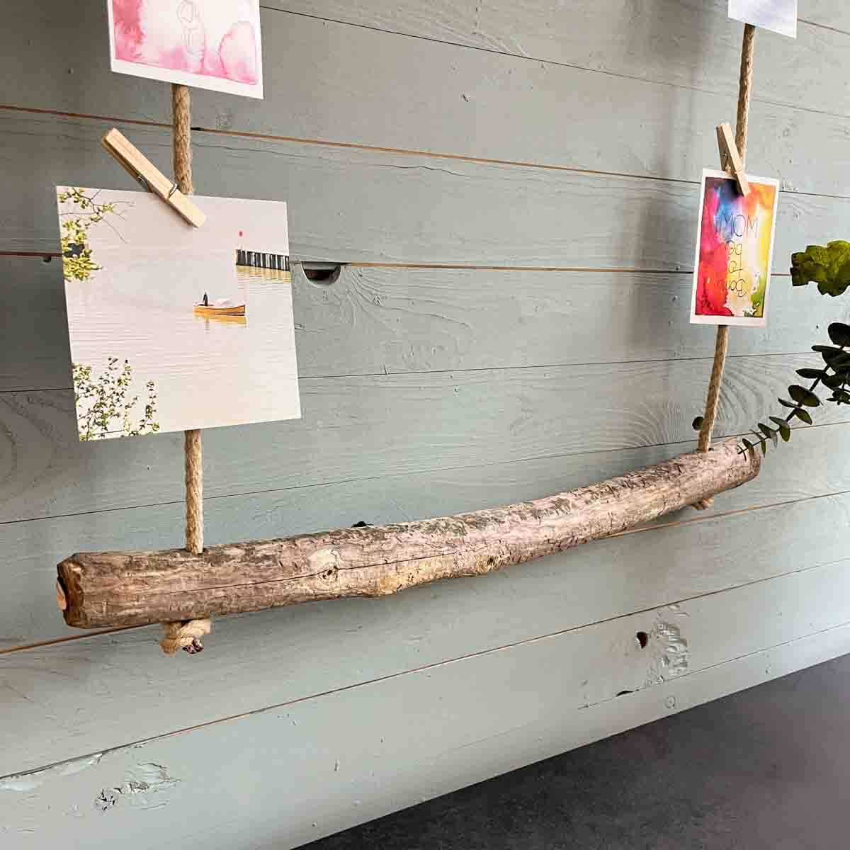 Treibholz Postkartenpinnwand Strandgut